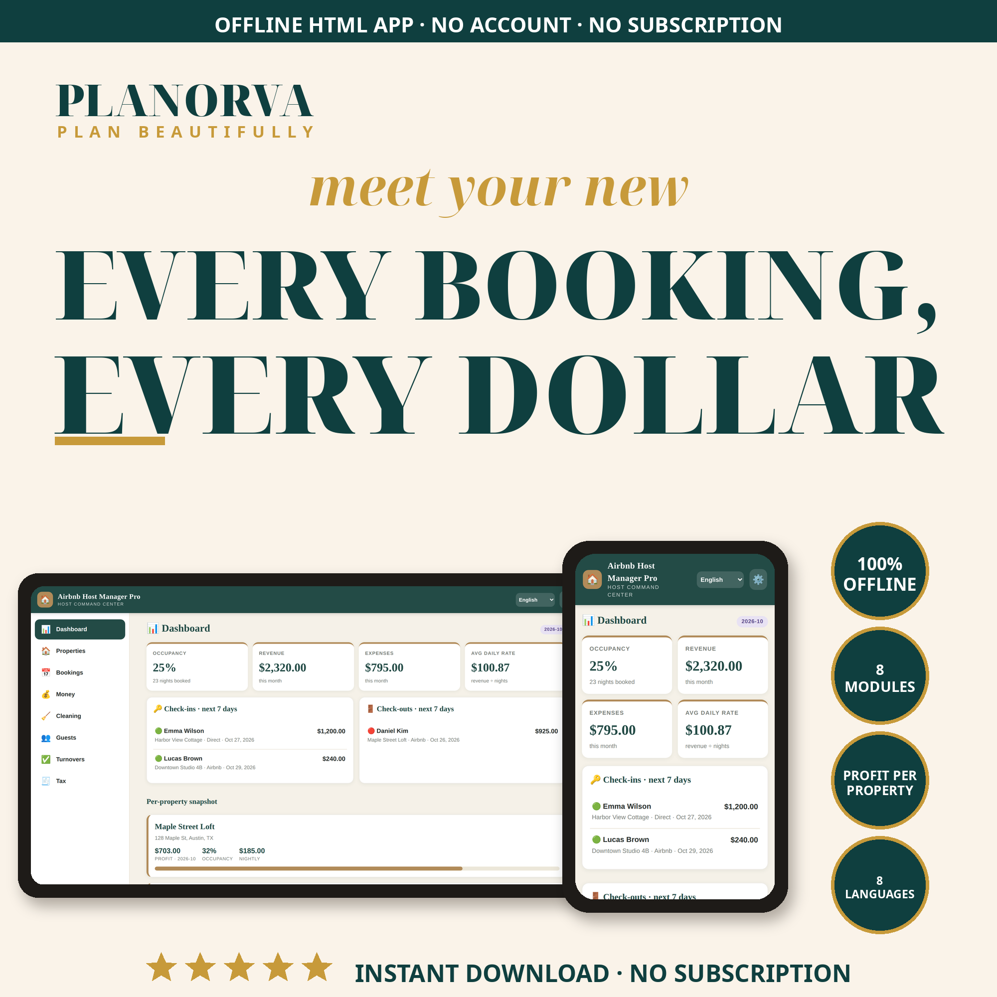 Airbnb Host Manager Pro