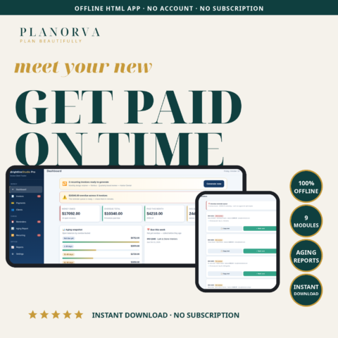 Invoice Manager & Payment Tracker — Offline Billing with Aging Reports and Reminder Queue