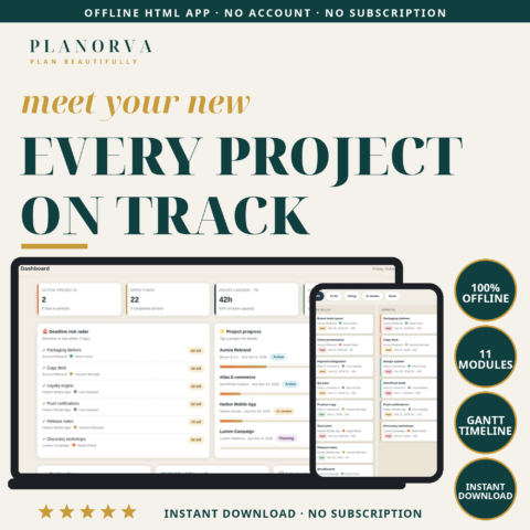Project Planner with Gantt Timeline — Offline Project Management for Teams and Agencies