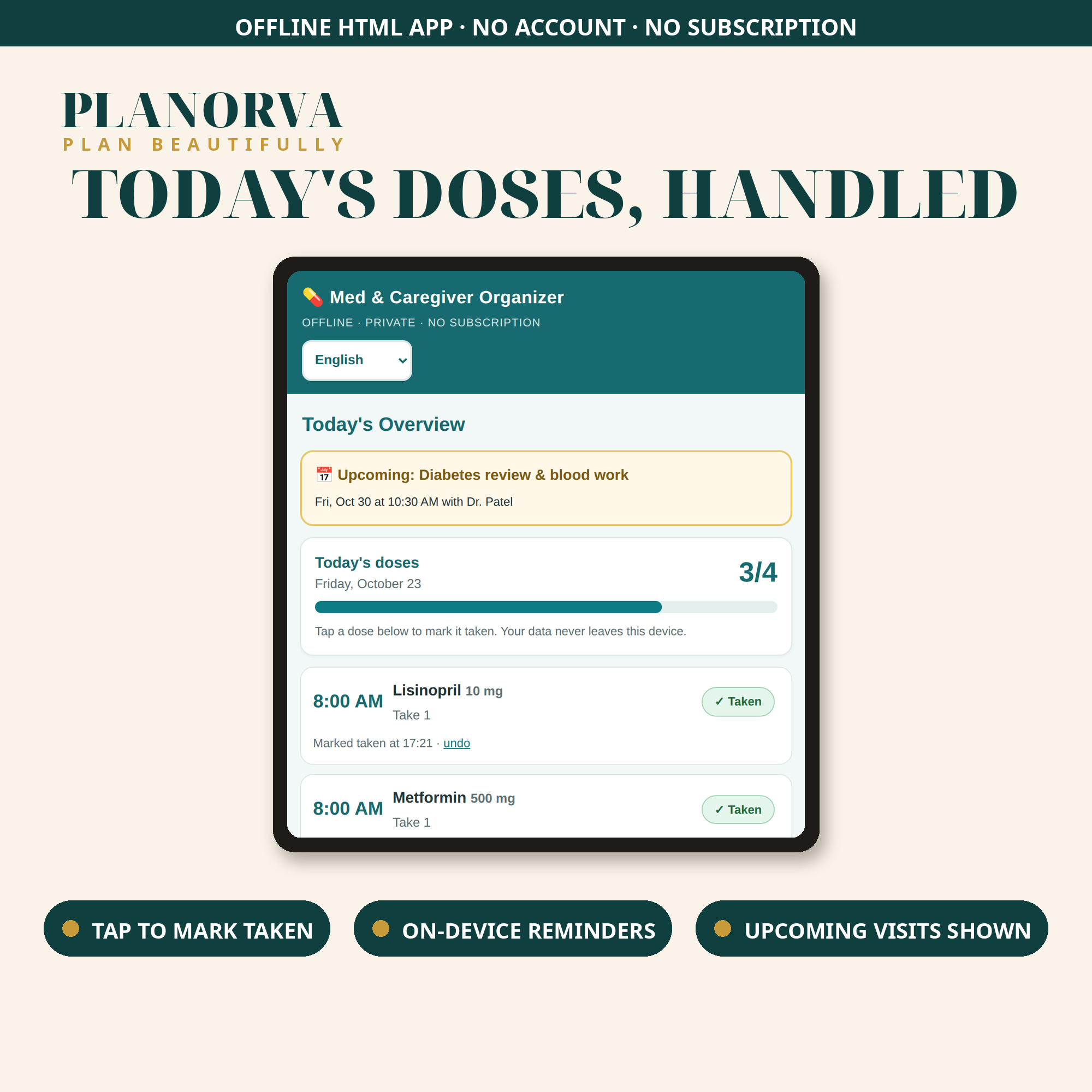 Med & Caregiver Organizer Pro - Image 2