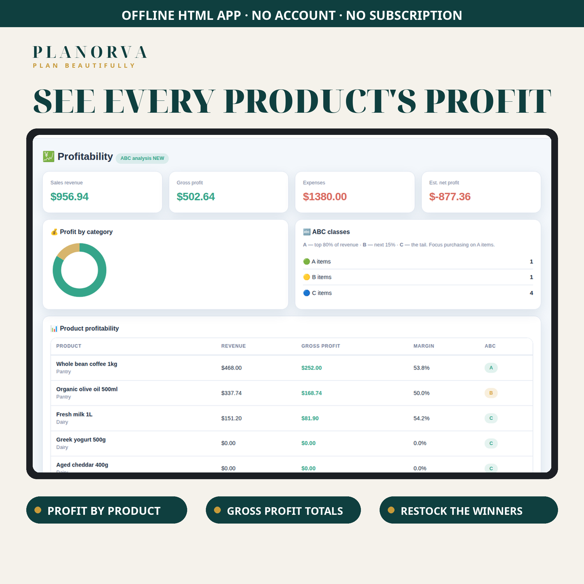 Stock & Inventory Tracker — Offline Inventory Software with Purchasing and Profit Reports - Image 3
