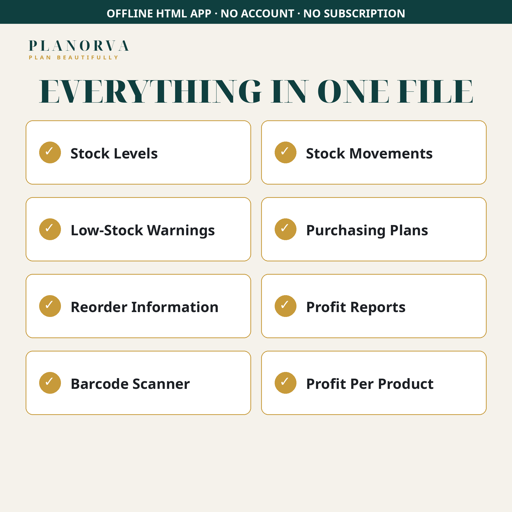 Stock & Inventory Tracker — Offline Inventory Software with Purchasing and Profit Reports - Image 4