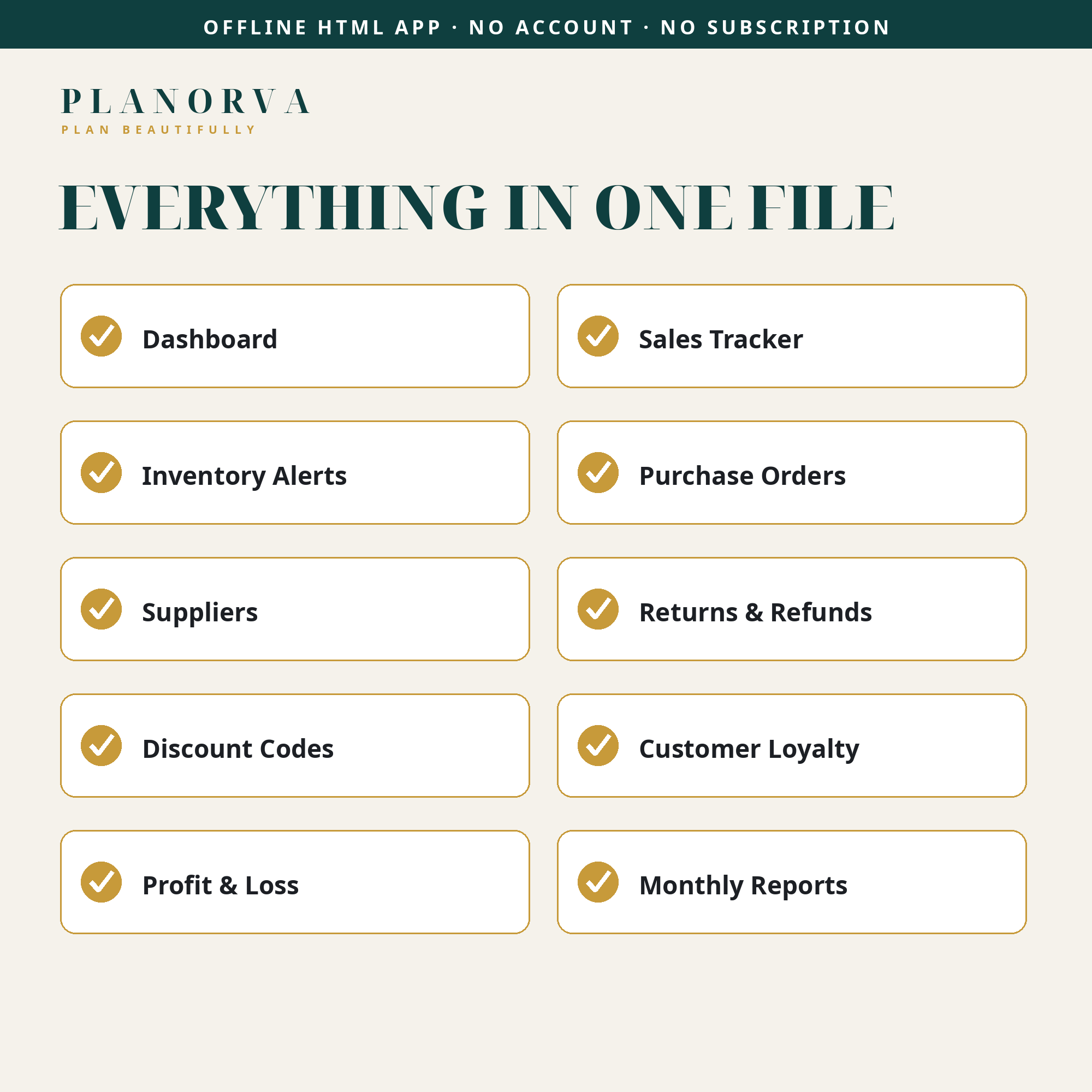 Retail Shop Manager — Sales, Stock, Suppliers & Profit Tracking in One Offline File - Image 4