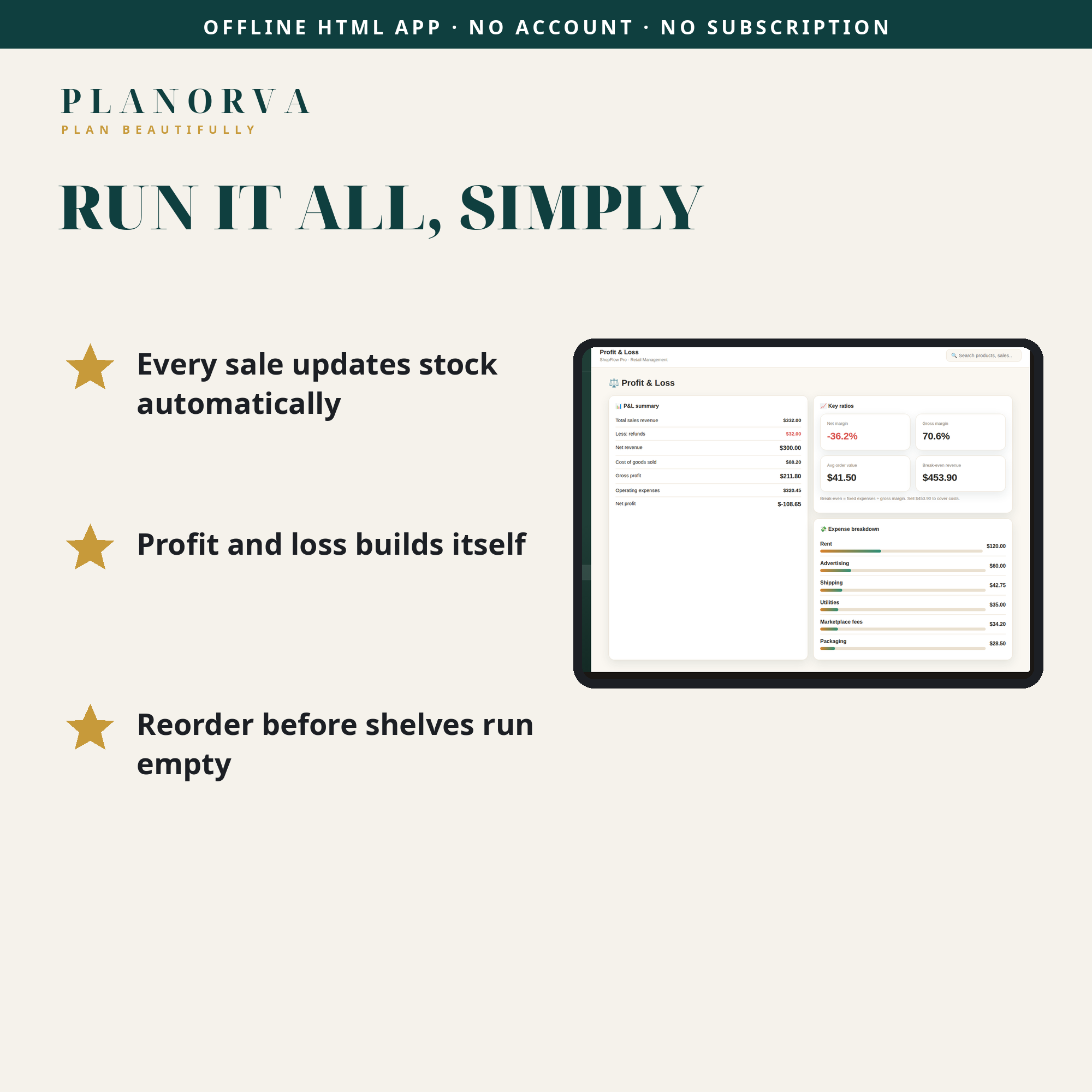 Retail Shop Manager — Sales, Stock, Suppliers & Profit Tracking in One Offline File - Image 6