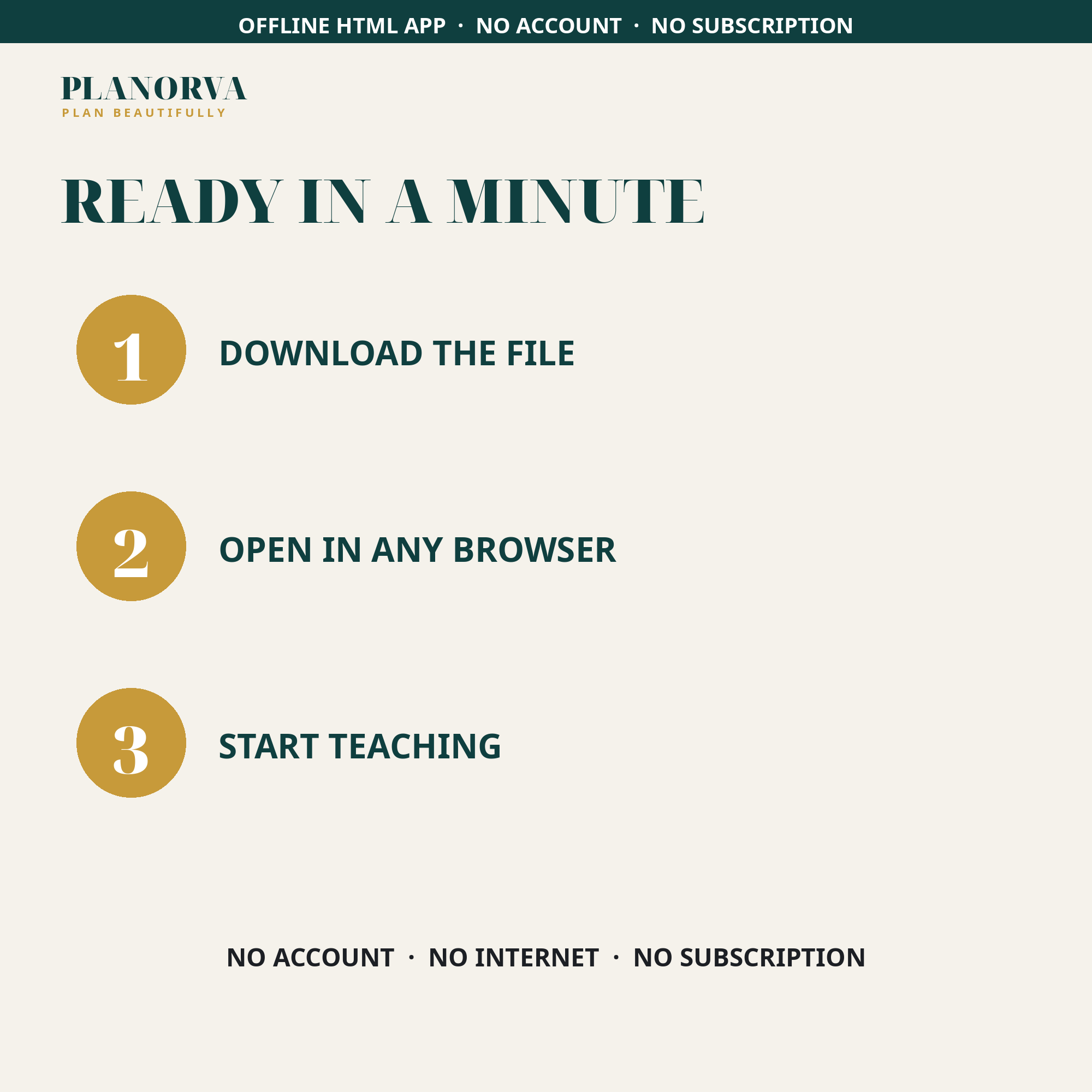 Teacher Planner & Organizer: Gradebook, Lesson Plans, Attendance and Parent Log in One File - Image 7