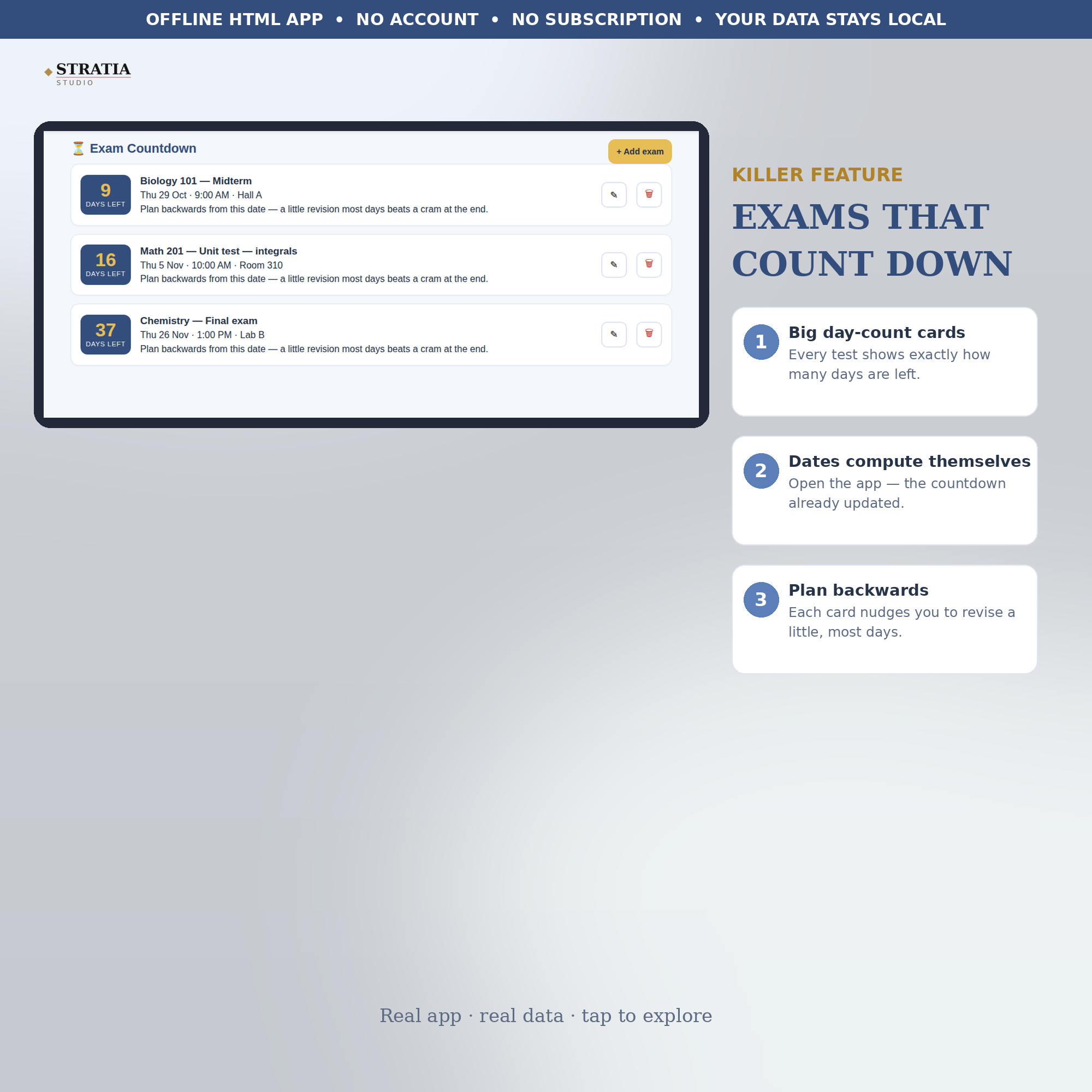 Student Study Planner: Timetable, Assignment Tracker, Exam Countdowns and Focus Timer - Image 3